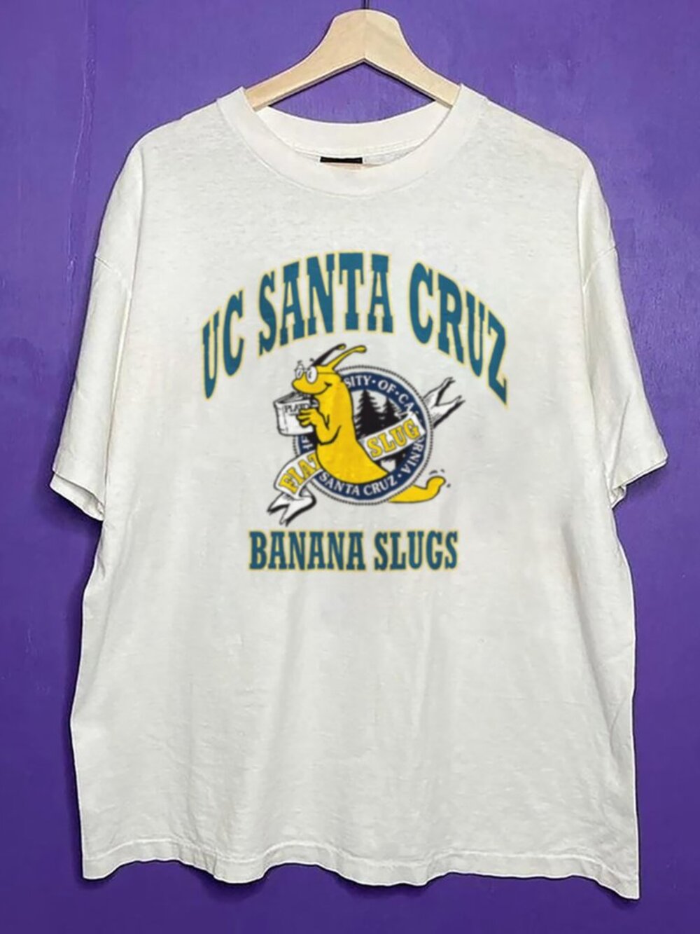 Vintage 90s University of California Santa Cruz Slugs Shirt, UC Santa Cruz Shirt